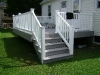 Azek Decking with White Vinyl Railing